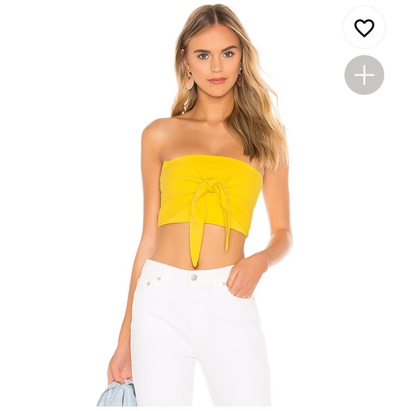 superdown Tops - Superdown Yellow Tube Top